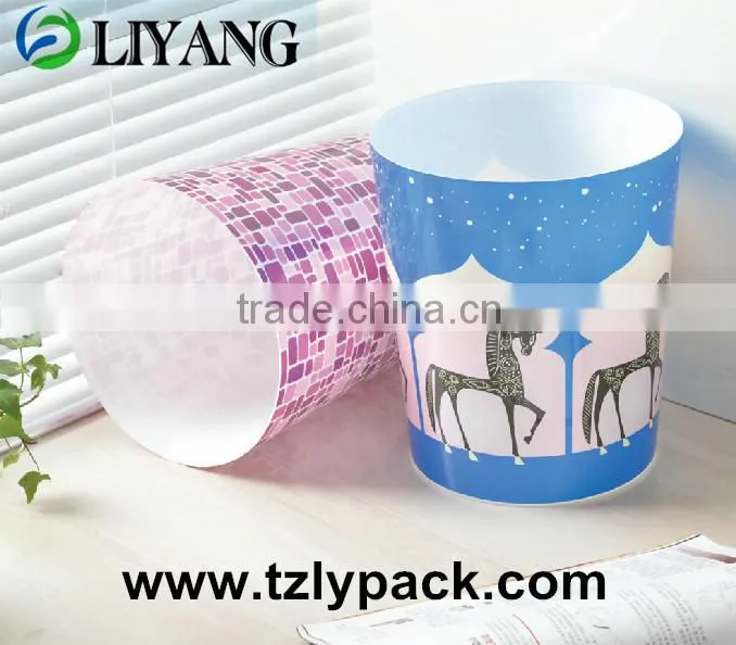 China Manufacture 2014 Newest Design Good Quality Heat Transfer Printing Film for Plastic Garbage Can