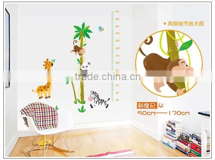 Height Chart Monkey Tree Removable Wall Sticker Decal Vinyl Kid Nursery Baby Decor
