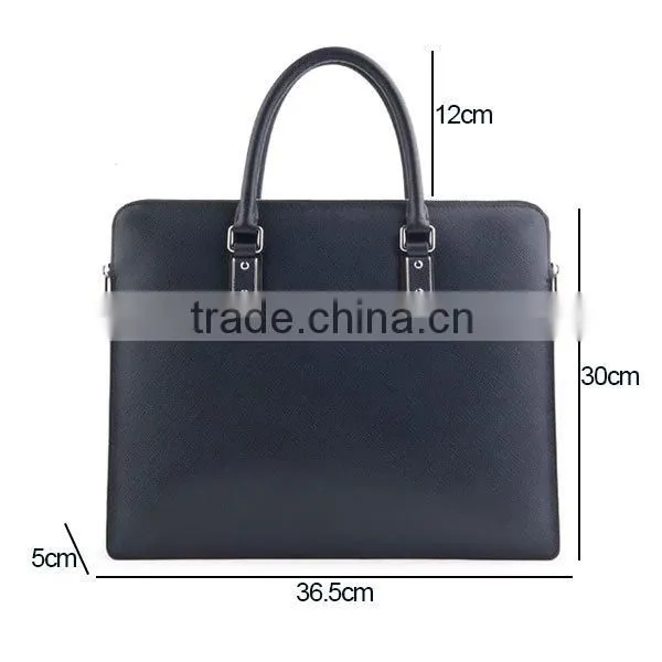 High quality men's genuine leather briefcases for lawyers