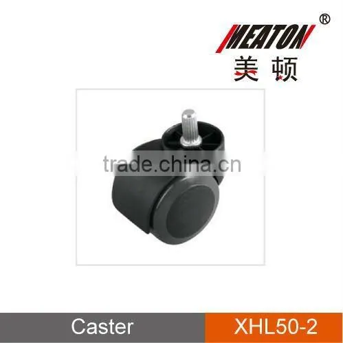 L channel rubber caster wheel