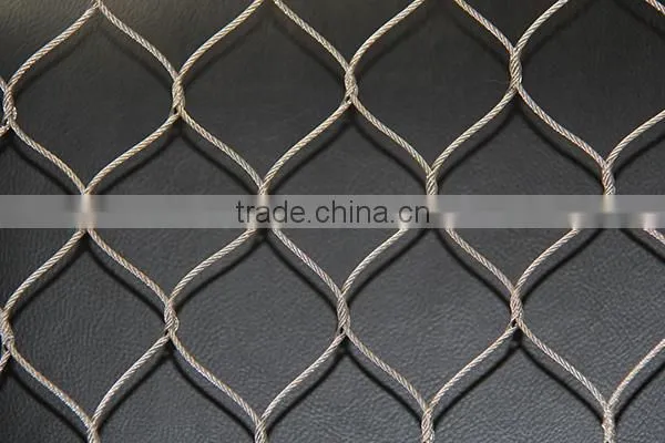 Stainless steel knotted cable mesh/ferruled cable mesh