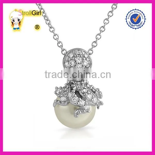 Wholesale CZ stone pave chain necklace S925 sterling silver infinity necklace