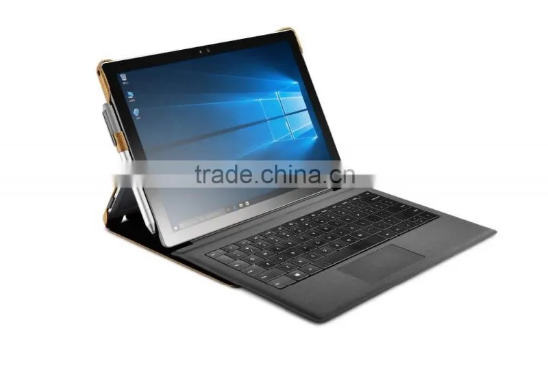 Icarer Luxury Genuine Leather Ultrathin Holder flip case for Surface Pro 4