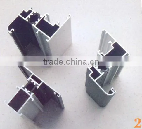 Different Shape and Size Wood Grain Aluminium profile For Windows and Doors