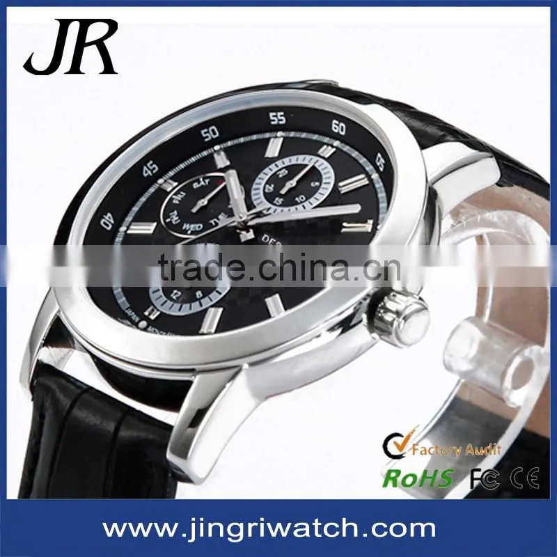2016 hot charm your logo custom japan movt quartz watch stainless steel back classic quartz watch
