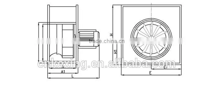 China professional CE standard DDF centrifugal fan manufacturer