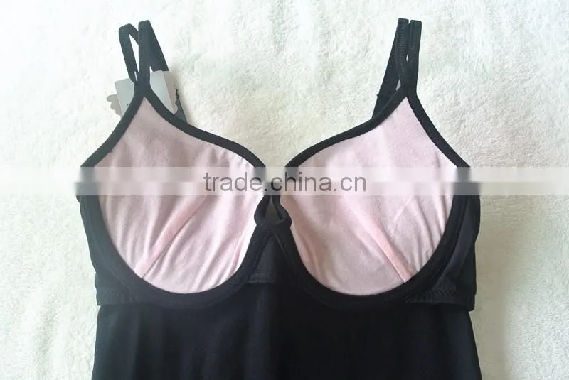 Black Seamless Padded Sport Wear Yoga Workout Gym Tank Top Women