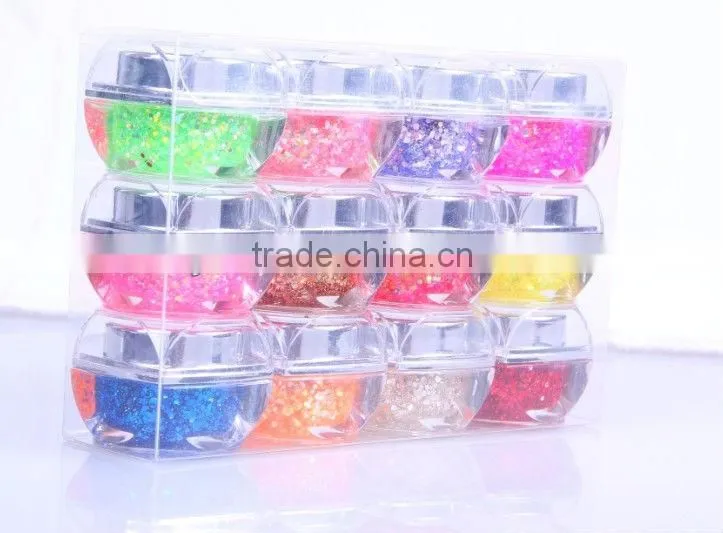 flakes glitter gel