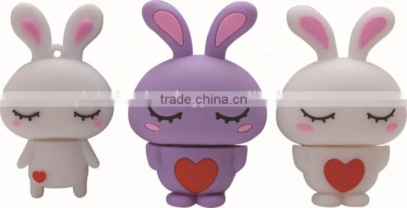 Cartoon rabbit mobile phone usb flash drive