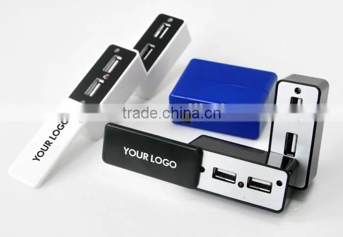 Magic foldable 4 port usb hub with customized logo as promotional gift
