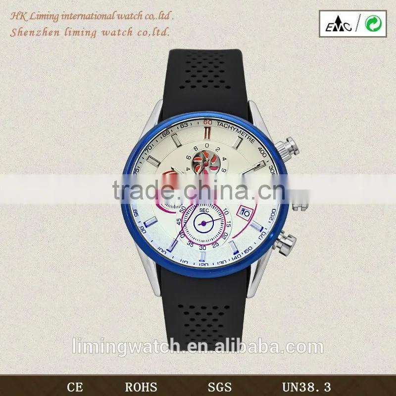 2015 new fashion mens wrist multifunction watch