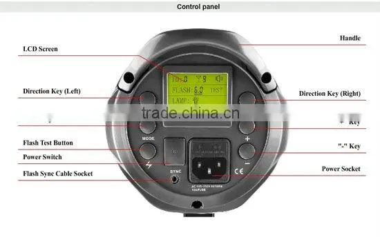 JINBEI DPSIII Series 800W High Power Photo Studio Flash, Strobe, Monolight, Photographic Studio Equipment