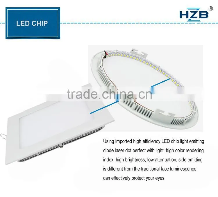 Trade Assurance 15W Square Natural White LED Recessed Ceiling Panel Down Light Bulb Slim Lamp