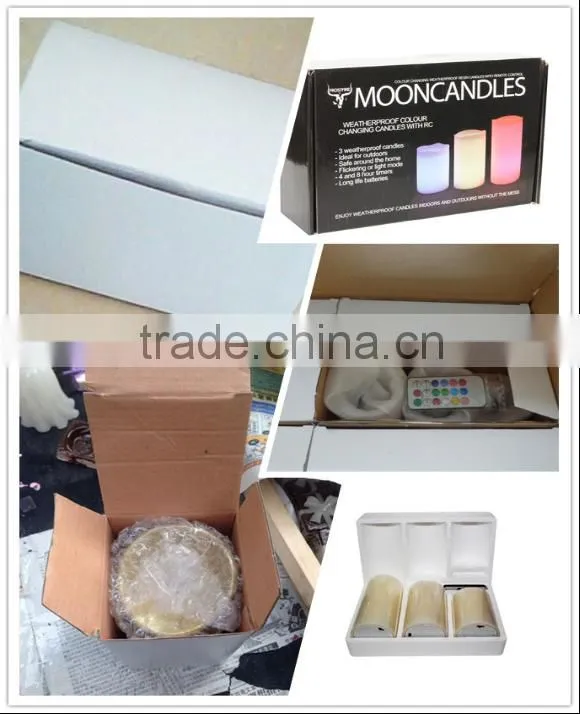 Set of 3 Flameless LED Candle with Moving Flame Wick