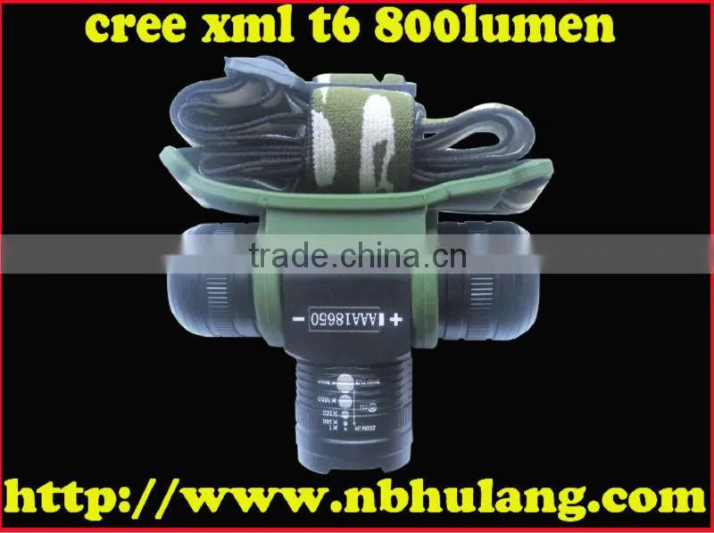 Aluminum High power xml t6 led headlamp headlight