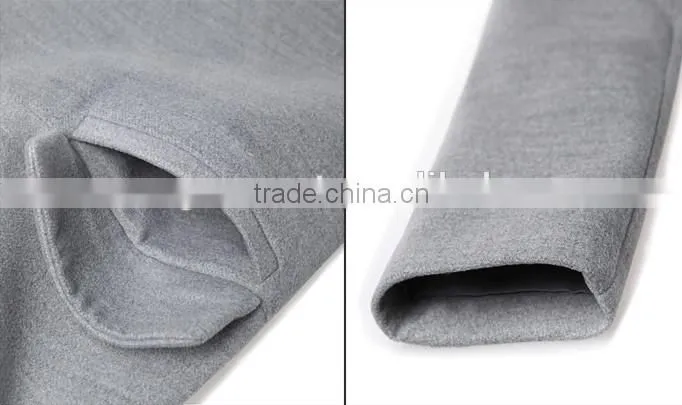 popular long dress woolen cloth coat