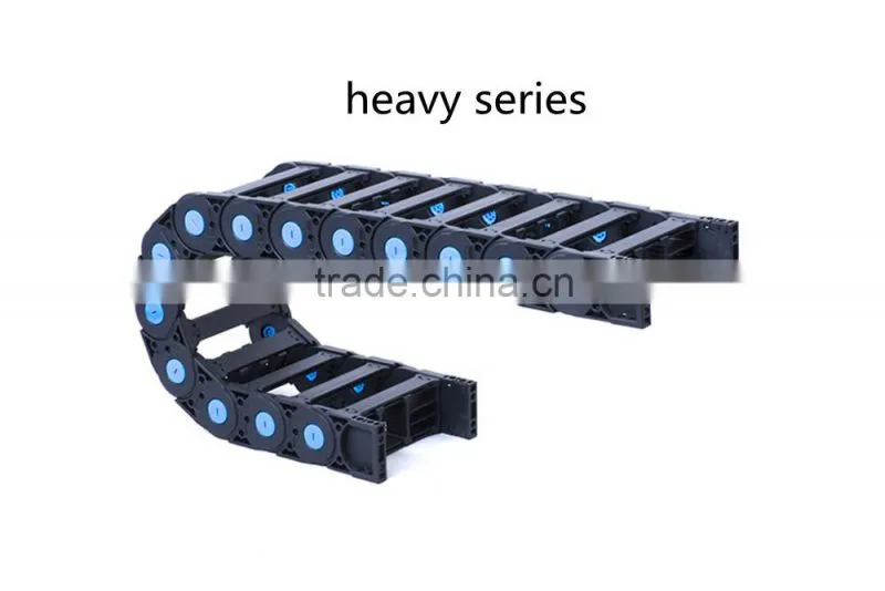 totally enclosed plastic supply chain for machine