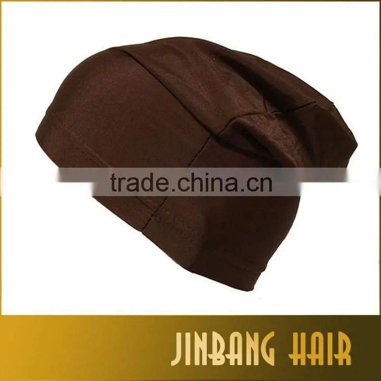 2016 Hot Selling Stretch Spandex Dome Cap Net Dome Cap black color Wig Cap