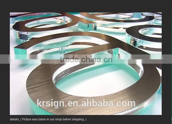 3d acrylic mini letter sign of company logo for advertising