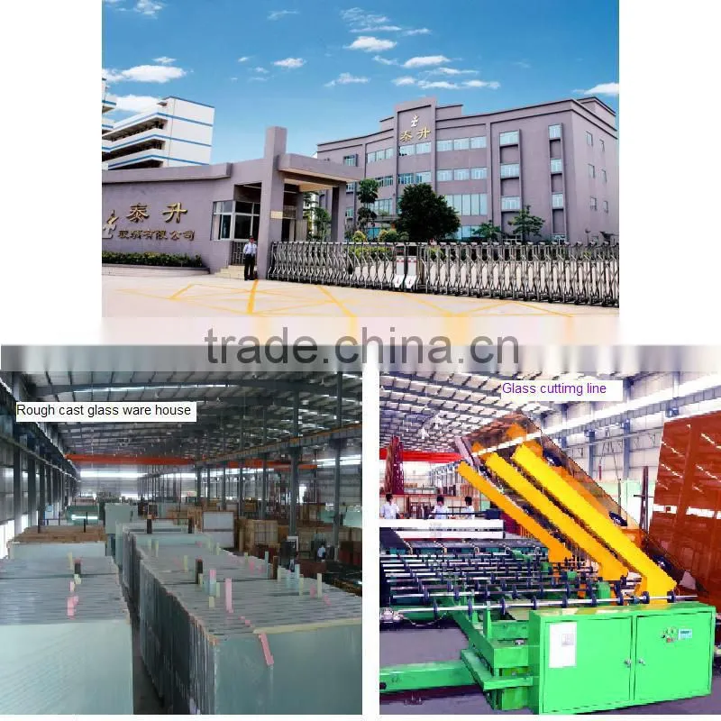 Tempered silkscreen printing glass panel with AS/NZS2208:1996, BS6206, EN12150 certificate