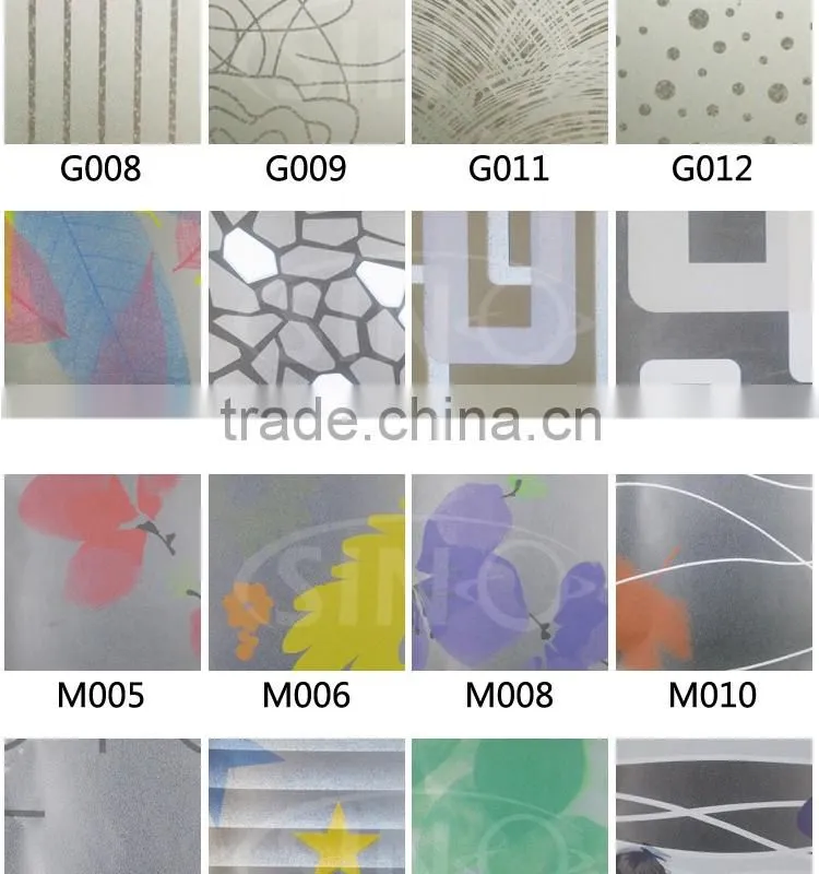 D701 1.22x50M 3D Glass Film Window Design PVC Sticker