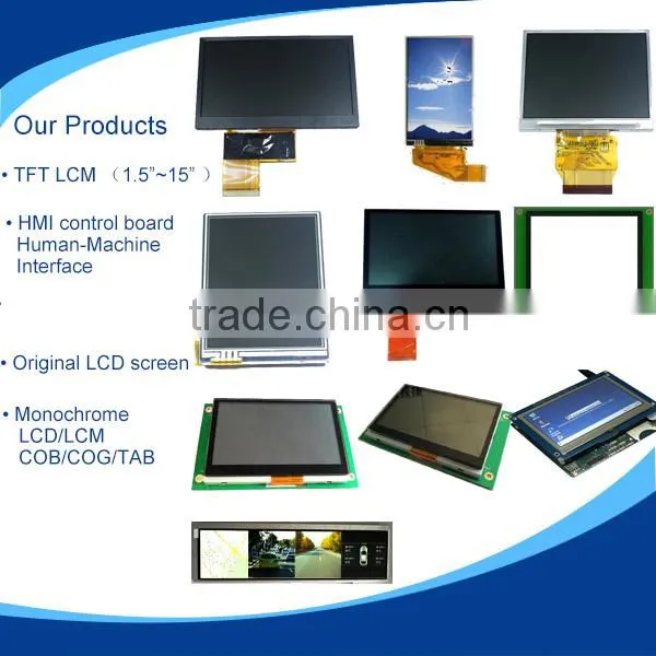 12.3 inch 1920 x 720 resolution TFT LCD dashboard monitor module with CPU and serial interface for Car