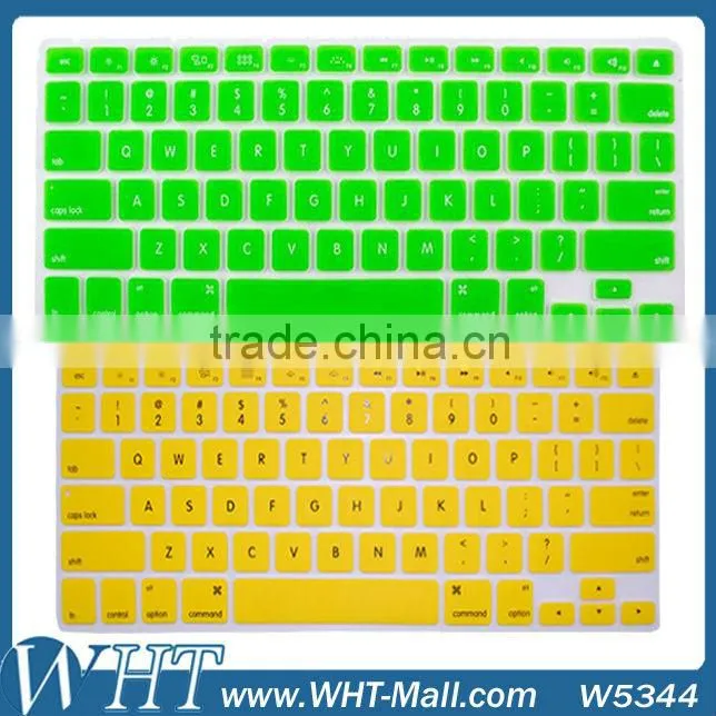 Silicone Cover for Macbook Keyboard Colorful Cover for Macbook Air/ Pro/ Pro Retina Wholesale