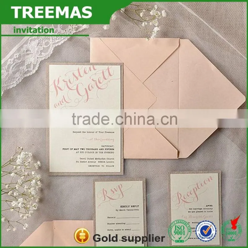 New Arrival Wedding Invitation Card Greeting business,envelope Card Laser Cut Card ZM-GC001