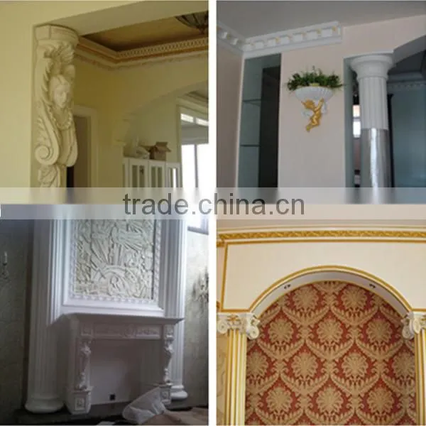 Gypsum cornice for interior decoration