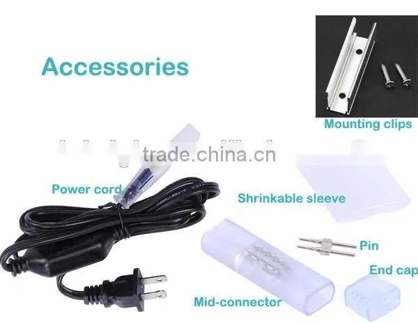mini 8*15mm led ultra thin neon flex rope light warm white
