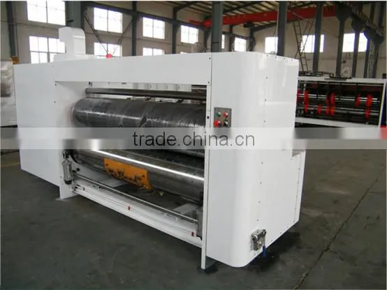 High efficiency die cutting creasing machine for corrugated paperboard