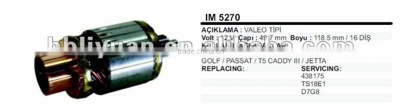 IM5270 starter armature