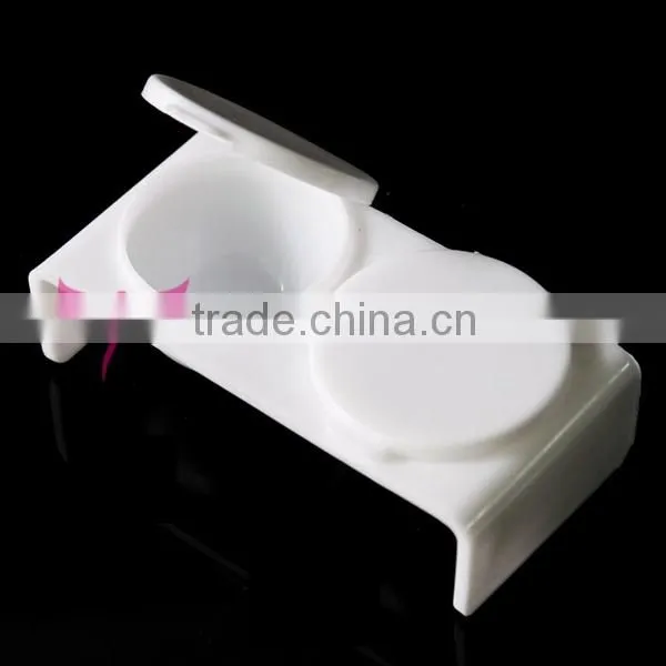 Easam hot plastic nail dappen dish,nail brush washing cap