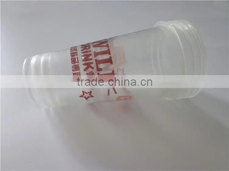 Cold drinking usage factoty direct supply food grade clear plastic yogurt cup with low price and top quality