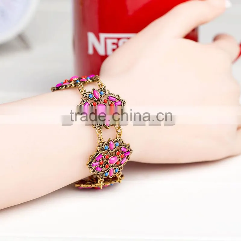2015 gold chunky chain bracelet fashion for women
