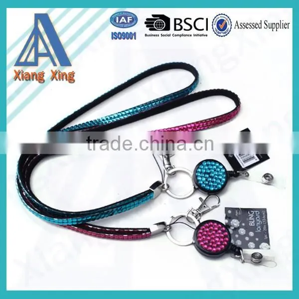 Wholesale High Quality Bling Rhinestone Lanyard with Id Holder Wholesale