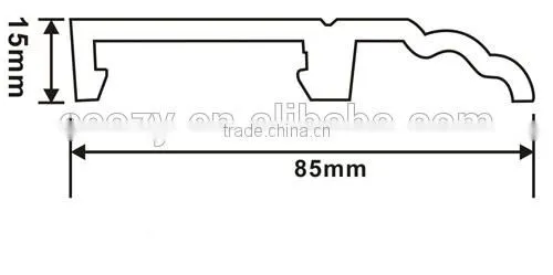 Cheap waterproof PVC skirting