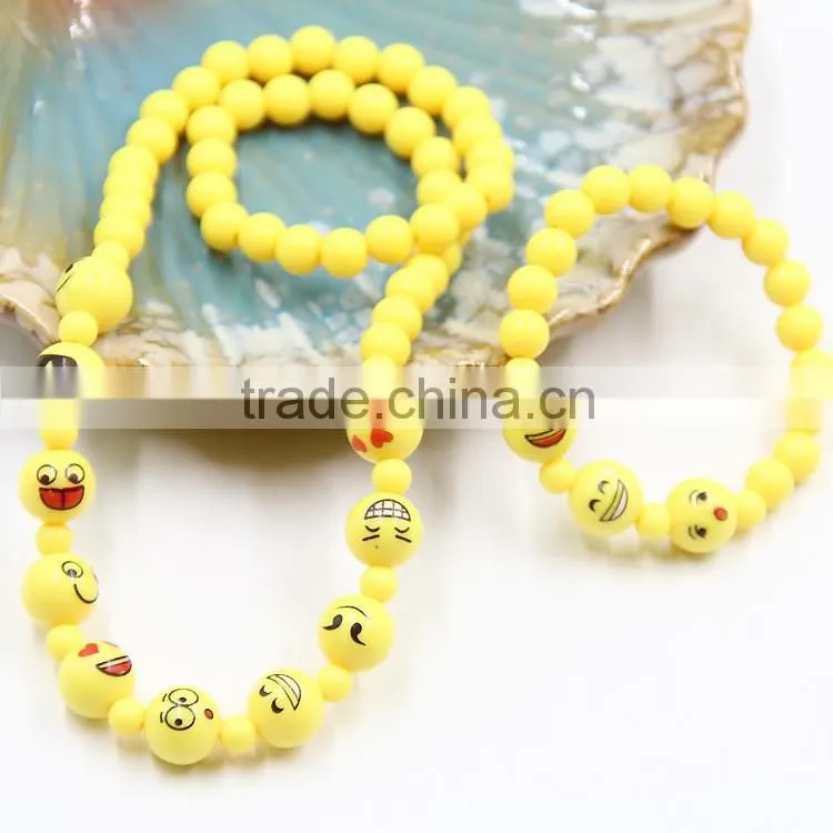Whosale Fashion Friendship Mens Emoji Bead Bracelets