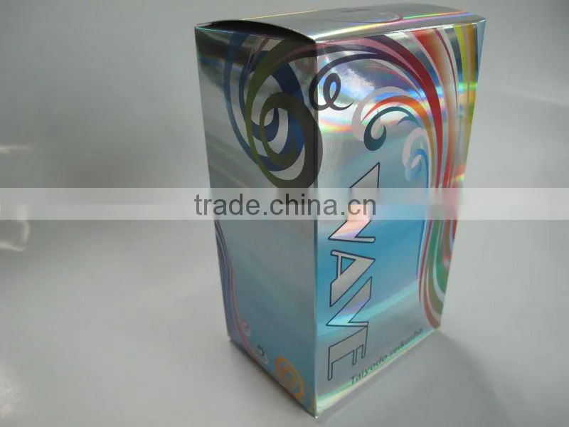 PET/OPP hologram laminated paper packaging box