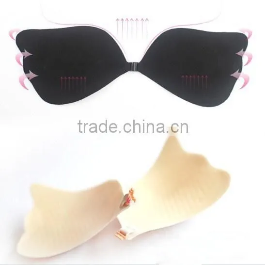 invisible adhesive V bra sexy strapless silicone bra