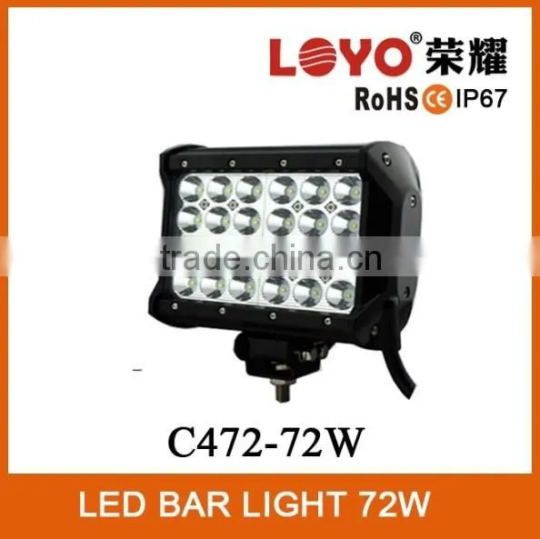 wholesale 72w four rows offroad led bar for atv suv trucks cars light led lighting bar