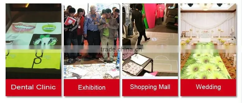 2016 Best quality interactive projection floor/wall system software display for shopping