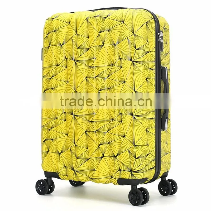 Packaging & Shipping Good Quality Flower Print ABS PC Luggage Eminent Hard Luggage