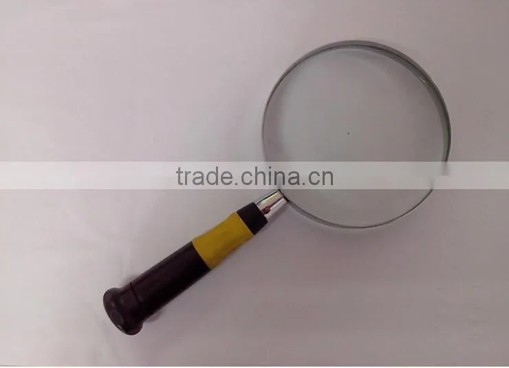 Most popular promotional gift handle metal frame large magnifying glass