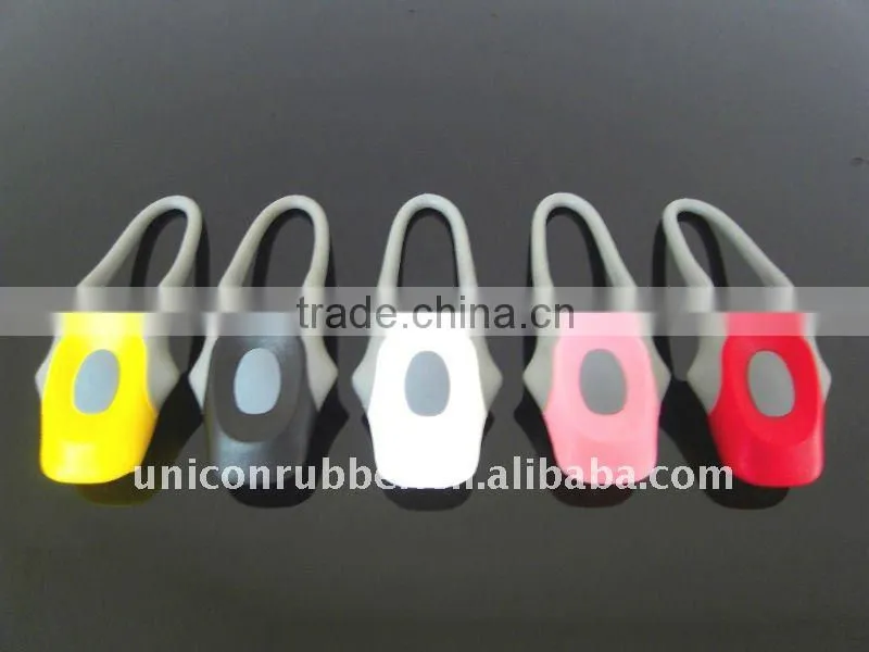 rubber led bike front light and rear light.