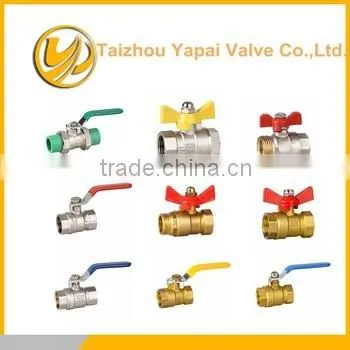 Made in China high quality brass ball valve for water 1/4" up to 4"