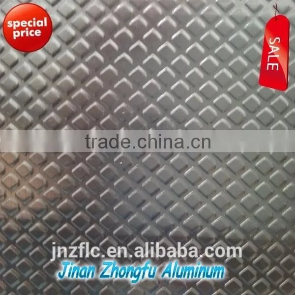 Embossed Surface Treatment and O-H112 Temper diamond embossed aluminum plate