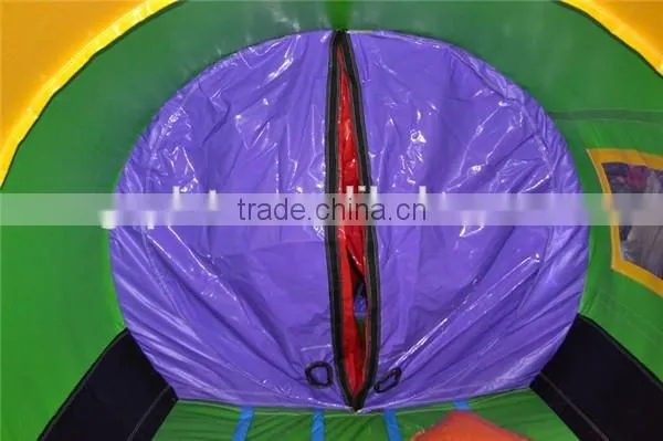 outdoor commercial big train inflatable obstacle courses / giant inflatable train bouncer
