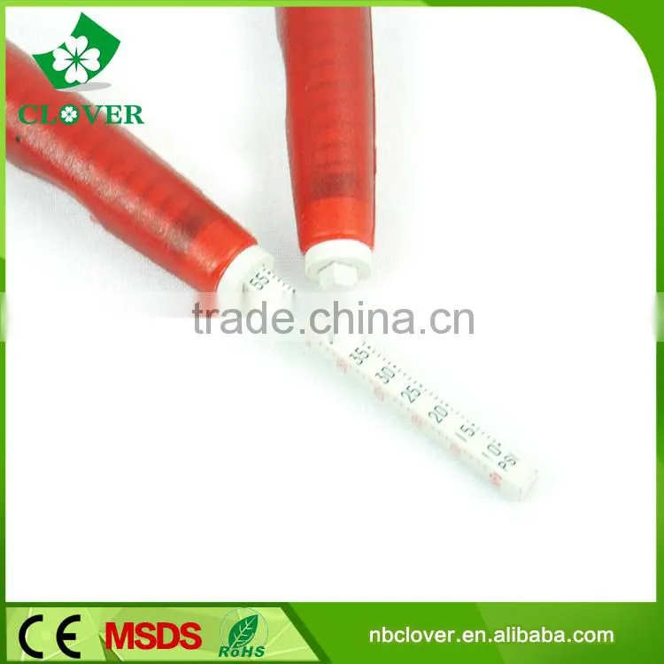 Pencil shape aluminum or plastic material car low pressure tire pressure gauge