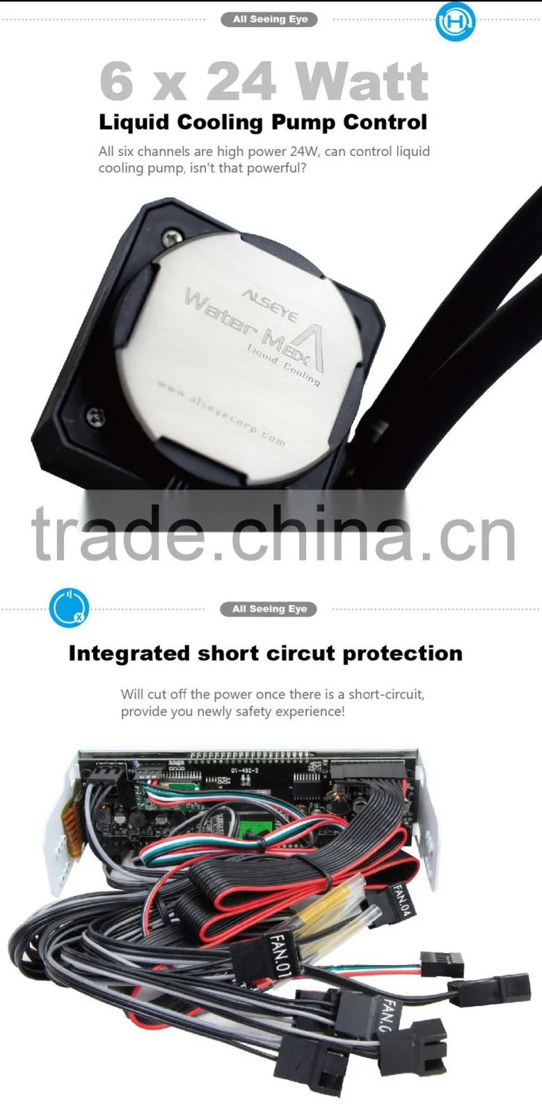 Alseye a-100L touch screen fan controller with wifi